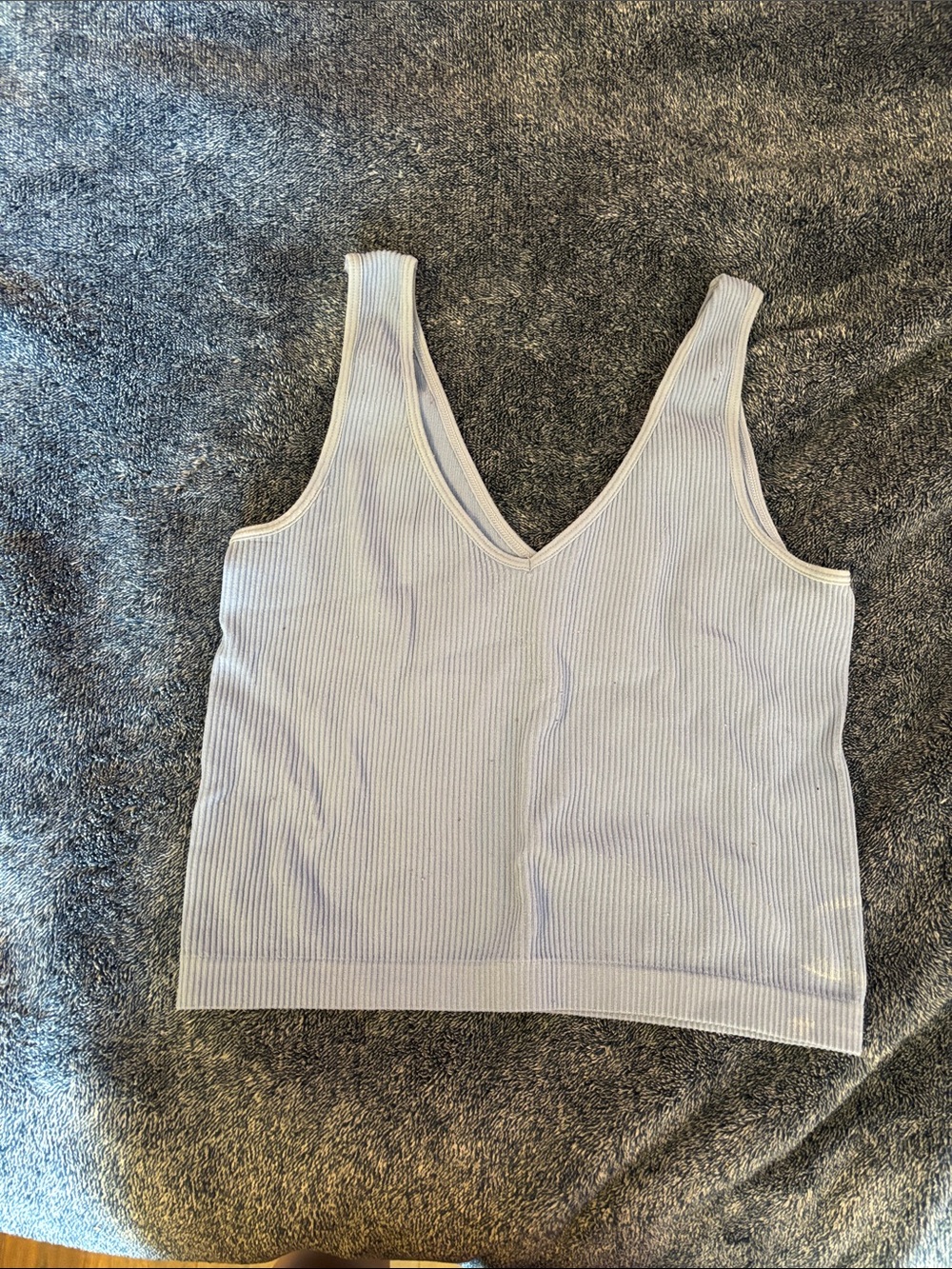 Rue21 Ribbed V-Neck Tank Top - Light Lavender